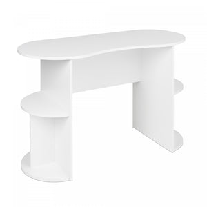 Kurv Compact Student Desk with Storage - White|Bureau compact Kurv pour étudiant avec rangement - blanc