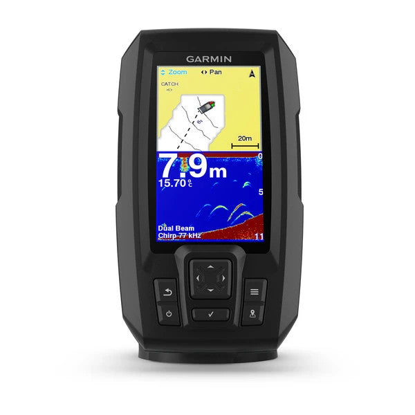 Garmin Striker Plus 4 - Dual-beam Transducer, Chirp Sonar, Gps, Quickdraw Contours, Bright Display