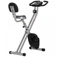 Soozier Foldable Exercise Bike With 8 Levels Of Magnetic Resistance, Indoor Stationary Bike, X Bike,
