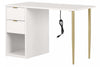 Amyra Computer Desk with Power Bar - Pure White