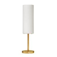 Dainolite Paza 1 Light Table Lamp Aged Brass White Glass