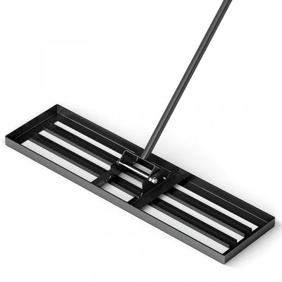 Costway Lawn Leveling Rake 36" X 10" Heavy Duty Level Lawn Tool For Garden Backyard/lawn Black