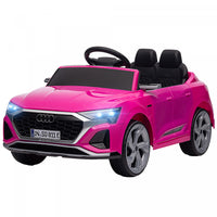 Qaba Audi Q8 Etron Sportback Licensed Powered Ride-On Car, 12v Battery Powered Kids Electric Car Wit