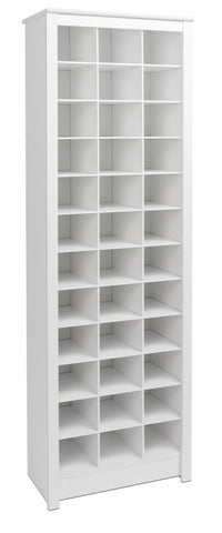 Thirty-Six Pair Shoe Storage Rack - White | The Brick