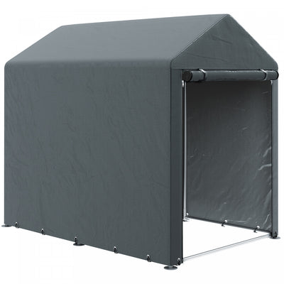 Outsunny 4 X 6ft Outdoor Storage Shed Tent For Motorcycle Bike Garden Tool|Outsunny Tente De Hangar De Stockage Exterieur 4x6 Pi Pour Outils De Jardin