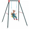 Outsunny Swing Set For Kids Outdoor Backyard, Baby Swing W/adjustable Rope Heavy Duty A-frame Stand For 3-8 Years Old Boys And Girls