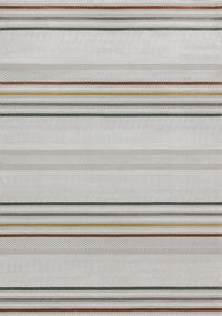 London Multi-Coloured Striped Area Rug - 7'10