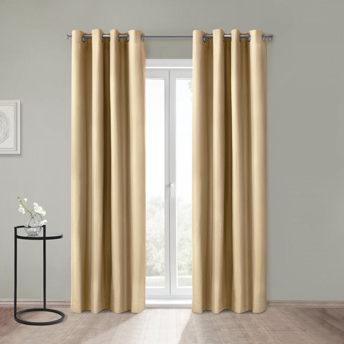 Thermaplus Alpine Taupe Blackout Grommet Curtain Panel - 52 x 84