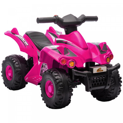 Qaba 6v Kids Atv Quad, 4 Wheeler Battery Powered Ride-On Electric Vehicle For Kids With Music, Forwa|Qaba Quad 6 V Pour Enfants, Vehicule Electrique A 4 Roues Alimente Par Batterie Pour Enfants Avec Mu
