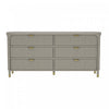 Park Contemporary 68\" Dresser in Gray (6-Drawer)