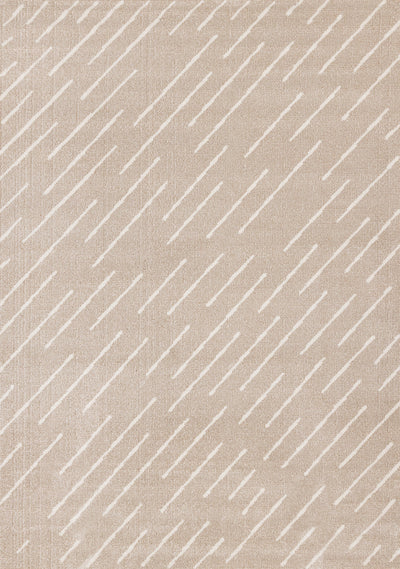 Covington Beige Cream Diagonal Rain Streaks Design Rug, 5'3" x 7'7" Indoor Area Rug | Tapis Covington a design pluie, 5'3" x 7'7"