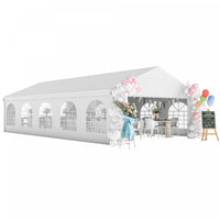 Outsunny 16'x32' Large Party Tent for Outdoor Events, White