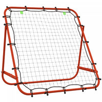 Soozier Volleyball Rebounder Net, Adjustable Soccer Rebounder, Red