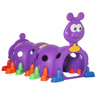 Qaba Caterpillar Tunnels For Kids To Crawl Through Climbing Toy Indoor & Outdoor Play Structure For |Qaba Caterpillar Tunnel D'escalade Pour Enfants Jouet Structure De Jeu Interieure Et Exterieure Pour