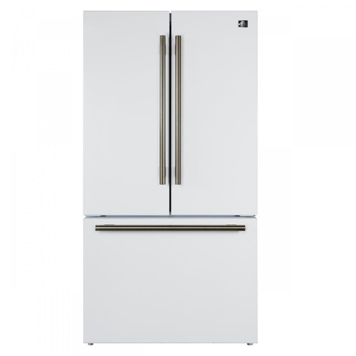 Forno Rivello 36 Inch White French Door Refrigerator, Energy Star Certified - FFFFD1783-36WHT