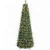 HOMCOM 7 ft Prelit Pop Up Christmas Tree, Collapsible Xmas Tree, Green