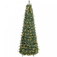 HOMCOM 7 ft Prelit Pop Up Christmas Tree, Collapsible Xmas Tree, Green