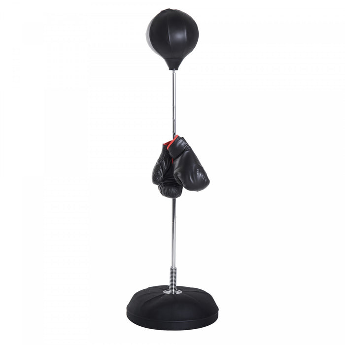 Soozier Punching Bag for Adults with 49.6\"-56.7\" Adjustable Height, Black