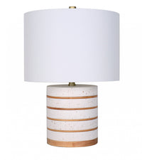 Wood Ceramic 18” Table Lamp