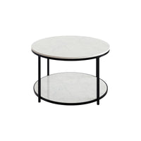 Sable Coffee Table With Dual Marble Surface 