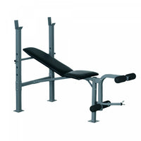 Soozier Incline Decline Weight Bench With Leg Extension And Barbell Rack, Adjustable Bench Press Wei