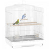 PawHut 23\"H Bird Cage for Finches, Canaries Budgies, Parrot Cage with Accessories Handle, White