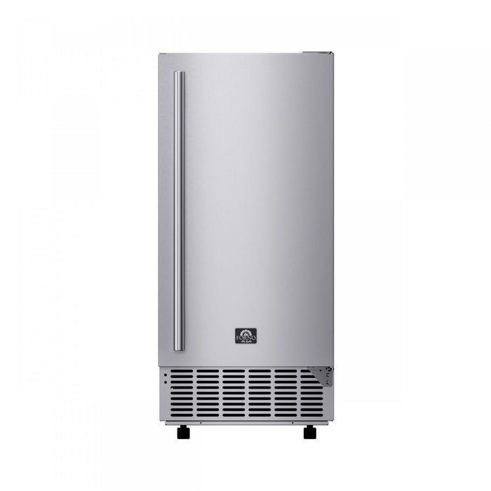 Forno Cristallo 15 Inch Freestanding/Undercounter Ice maker, 79.4 lbs, Stainless Steel- FIMBI7313-15S Ice Maker