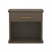 Clifford Traditional Nightstand in Walnut (1-Drawer)