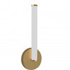 Dainolite Corvette LED Wall Sconce 8w Aged Brass White Acrylic Diffuser Lamp
