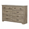 Versa 8-drawer Dresser - Weathered Oak 