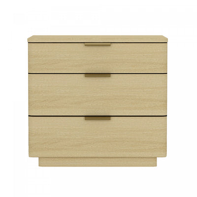 Payton Modern 26" Nightstand in Natural Oak (3-Drawer) | Table de nuit moderne Payton 66 cm en chene naturel (3 tiroirs)