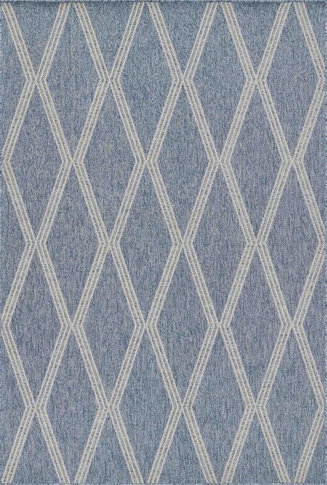Cypress Transitional 8'0\" x 10'0\" Area Rug in Blue Indoor Area Rug