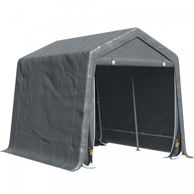 Outsunny 9.2' X 7.9' Garden Storage Tent, Heavy Duty Bike Shed, Patio Storage Shelter W/ Metal Frame|Outsunny 9.2' X 7.9' Tente Abri De Stokage Jardin Tente Rangement Garage Carport Abri A Velo Exterie