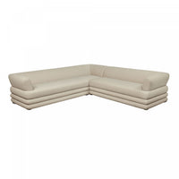 Royal Contemporary Modern 2-Piece Sectional in Natural
