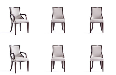 Grand Traditional 6-Piece Dining Chair Set in Light Gray | Ensemble de 6 chaises de salle a manger Grand Traditionnel en gris clair