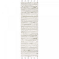 Quinto Cream Waves Shag Area Rug - 2'7