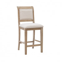 Emmy Fabric Counter-Height Stool - Grey
