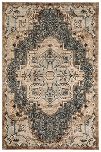 Esmira Traditional Blue Washable Rug 5'0
