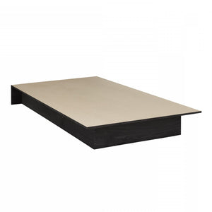 Libra Twin Platform Bed - Grey Oak