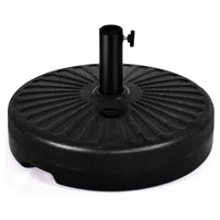 Costway 20'' Round 23L Water Filled Umbrella Base Stand Self-filled Patio Furniture