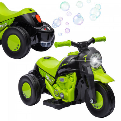 Qaba Electric Bike, Powered Ride-On Bubble Car, 3 Wheels 6v Battery Powered Electric Motorcycle For |Qaba Velo Electrique, Voiture A Bulles, 3 Roues, Moto Electrique Alimentee Par Batterie 6 V Pour Enf