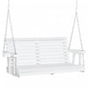 Outsunny 2 Seater Porch Swing Wooden Patio Swing Chair Seat With Cup Holder And Chains Outdoor Swing|Outsunny 46" Porch Swing Bench Pour 2 Personnes Avec 2 Porte-gobelets Integres, Design A Lattes, Cha