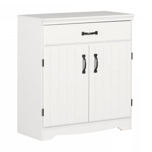 Farnel Storage Cabinet - Pure White|Armoire de rangement Farnel - blanc solide