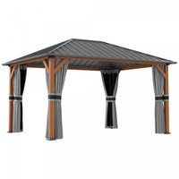 Outsunny 13' X 10' Hardtop Gazebo Outdoor Gazebo Canopy