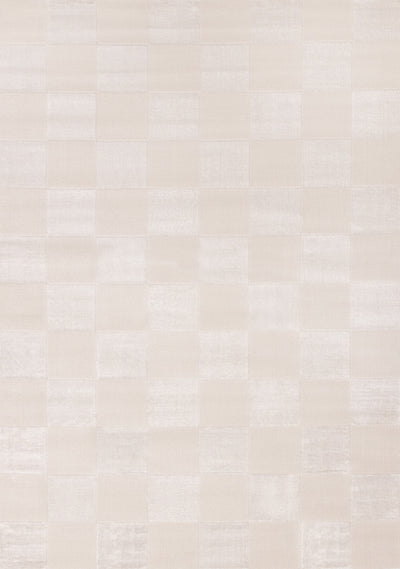 Leonardo White Grey Checkered Area Rug - 2'7" x 4'11"|Carpette Leonardo blanche et grise à motif à carreaux - 2 pi 7 po x 4 pi 11 po