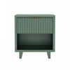 Elara Contemporary 18\" Solid Wood Nightstand in Sage Green (1-Drawer)