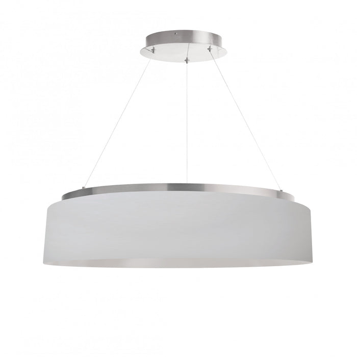 Dainolite Circulo Chandelier 34w Silver White Shade Lamp