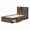 Ulysses Storage Bed And Bookcase Headboard Set Fall Oak - South Shore