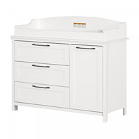 Daisie Changing Table With Removable Rim - Pure White  