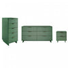 Granville Modern 3-Piece Dresser Set in Sage Green
